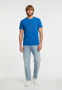 KRAFT Regular Fit Cotton Short-Sleeve T-Shirt - Electric Blue