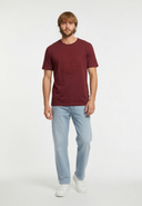 KRAFT Regular Fit Cotton Short-Sleeve T-Shirt - Burgundy