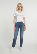 T-shirt blanc en coton KREW