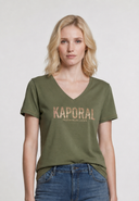 T-shirt kaki en coton KREW