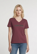 T-shirt bordeaux en coton KREW