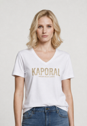 T-shirt blanc en coton KREW