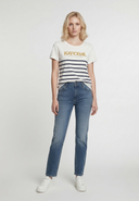 KRIS Slim Fit Stretch Cotton Short-Sleeve T-Shirt - Off-White