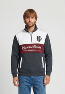 Sweat zippé bleu marine KUCHAN