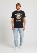 T-shirt noir en coton KUCHING