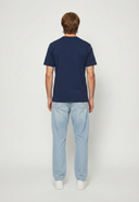 T-shirt manches courtes regular bleu marine coton