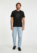 T-shirt manches courtes regular noir coton