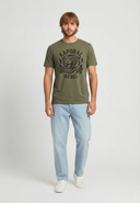 KULUM Regular Fit Cotton Short-Sleeve T-Shirt - Khaki