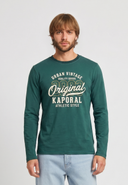 T-shirt à manches longues vert en coton KUOPIO