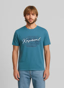 T-shirt manches courtes regular bleu vif coton