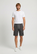 Short regular noir molleton coton polyester