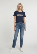 T-shirt bleu marine en coton KYM