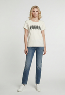 T-shirt crème en coton KYM