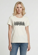 T-shirt crème en coton KYM