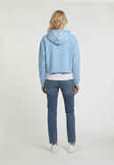 LOICIA Regular Fit Cotton Hoodie - Sky Blue