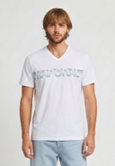 T-shirt manches courtes slim blanc coton stretch