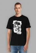 T-shirt manches courtes regular noir coton