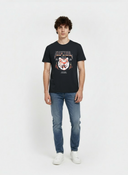 COSTO Regular Fit Cotton Short-Sleeve T-Shirt - Black