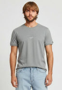 T-shirt manches courtes regular gris mélangé coton