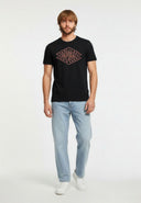 T-shirt manches courtes regular noir coton