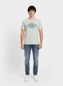 T-shirt manches courtes regular blanc craie coton