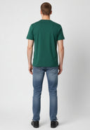 T-shirt manches courtes regular vert coton