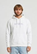 Sweat à capuche regular blanc coton polyester POWEL