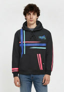 REGAN Regular Fit Cotton-Polyester Hoodie - Black