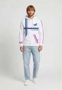 REGAN Regular Fit Cotton-Polyester Hoodie - White
