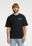 RIDUR Regular Fit Cotton Short-Sleeve T-Shirt - Black