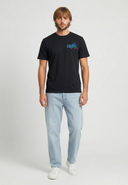 T-shirt manches courtes regular noir coton RIDUR