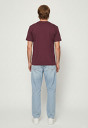 T-shirt manches courtes regular rouge bordeaux coton ROBIN