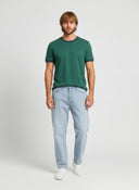 T-shirt manches courtes regular vert coton