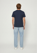 RYZZ Slim Fit Stretch Cotton Short-Sleeve T-Shirt - Navy
