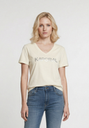 SELIV Slim Fit Stretch Cotton Short-Sleeve T-Shirt - Cream