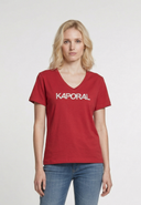 T-shirt manches courtes slim rouge coton stretch SELIV