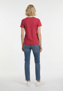 T-shirt manches courtes slim rouge coton stretch SELIV