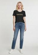SELOR Slim Fit Stretch Cotton Short-Sleeve T-Shirt - Black
