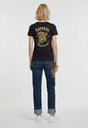 T-shirt noir en coton KYRIA