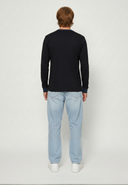 T-shirt manches longues regular noir coton TAMAO