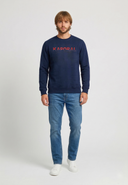 T-shirt manches longues regular bleu marine coton TAMAO