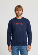 T-shirt manches longues regular bleu marine coton TAMAO