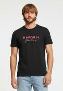 TIMEO Regular Fit Cotton Short-Sleeve T-Shirt - Black