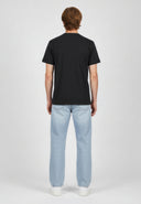 TIMEO Regular Fit Cotton Short-Sleeve T-Shirt - Black