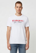 TIMEO Regular Fit Cotton Short-Sleeve T-Shirt - White