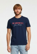 TIMEO Regular Fit Cotton Short-Sleeve T-Shirt - Navy