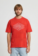 T-shirt manches courtes regular rouge coton