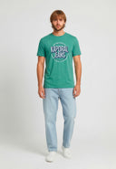 T-shirt manches courtes regular menthe coton TYLER