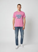 T-shirt manches courtes regular rose coton