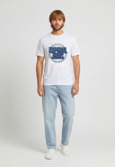 T-shirt manches courtes regular blanc coton TYLER